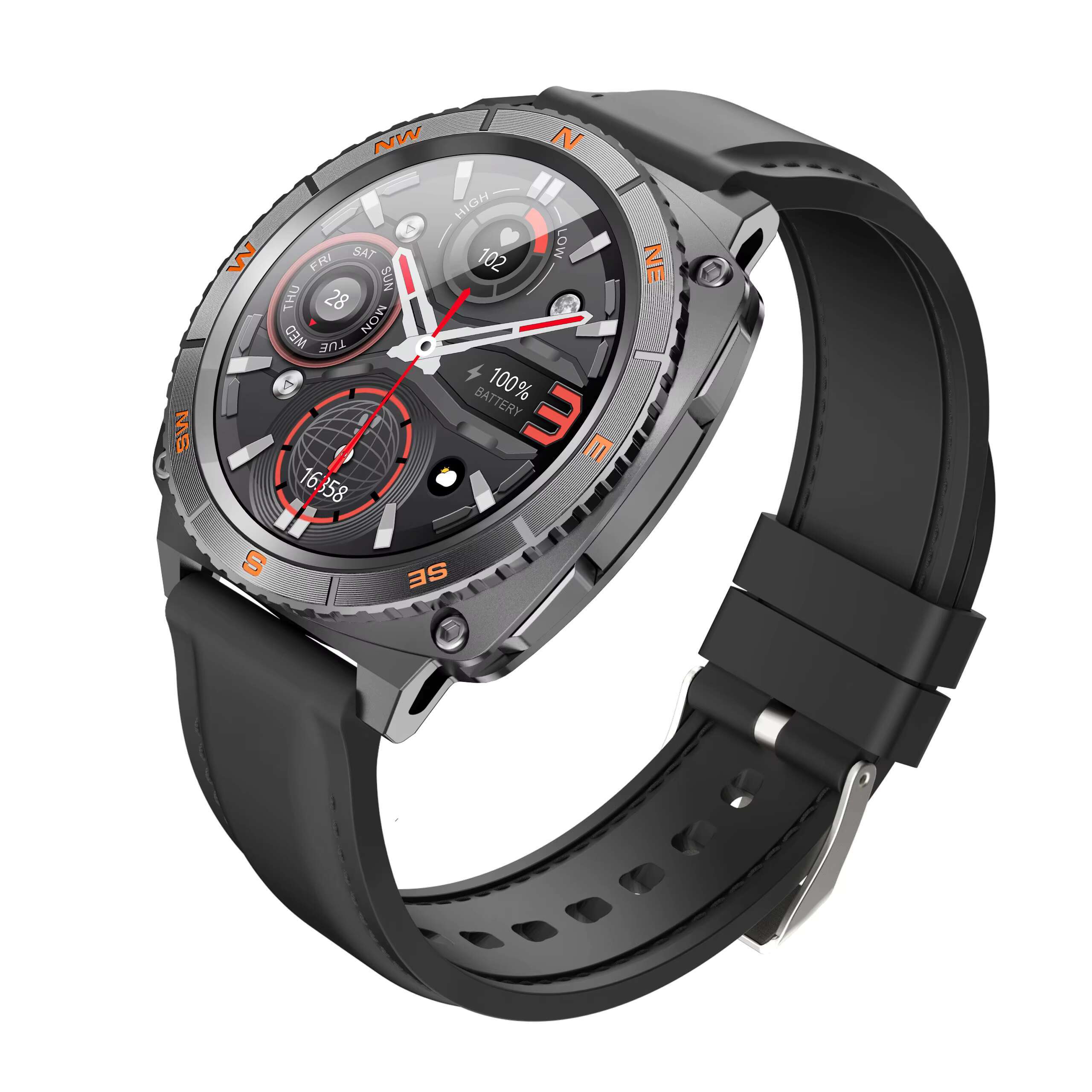 Hight Quality S101 Sport Smart Watch Hombre 1.43 Inch AMOLED Screen IP68 Waterproof BT Call Custom Digital Smartwatch
