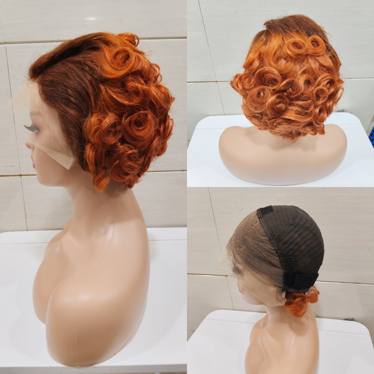 10A 13*4Frontal Loose Wave Bob 100% Human Hair Wigs