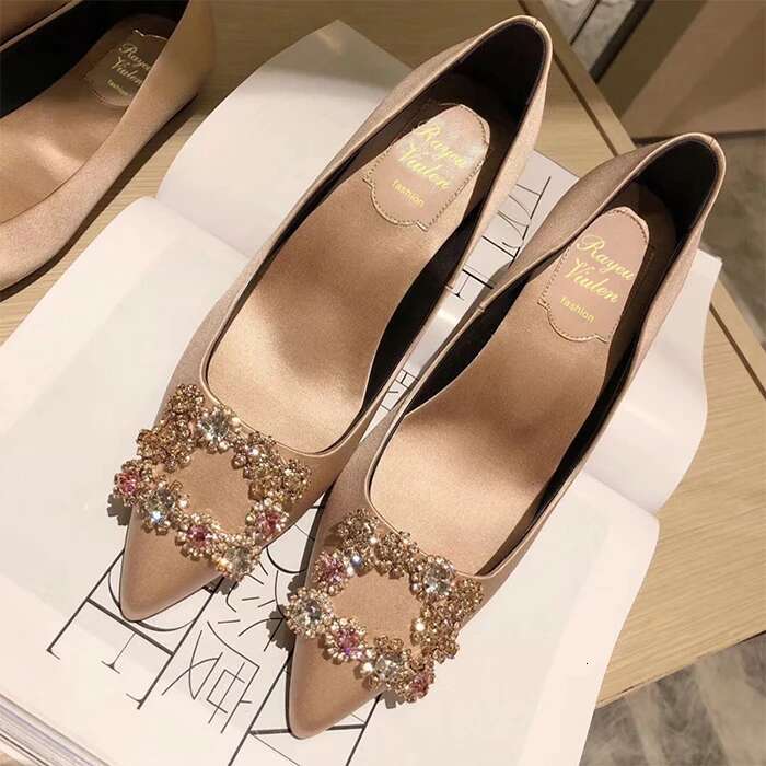 women's 2024 Brand Rhie Woman High Heels Shoes Pointed Toe Fashion Pumps Ladies shoes