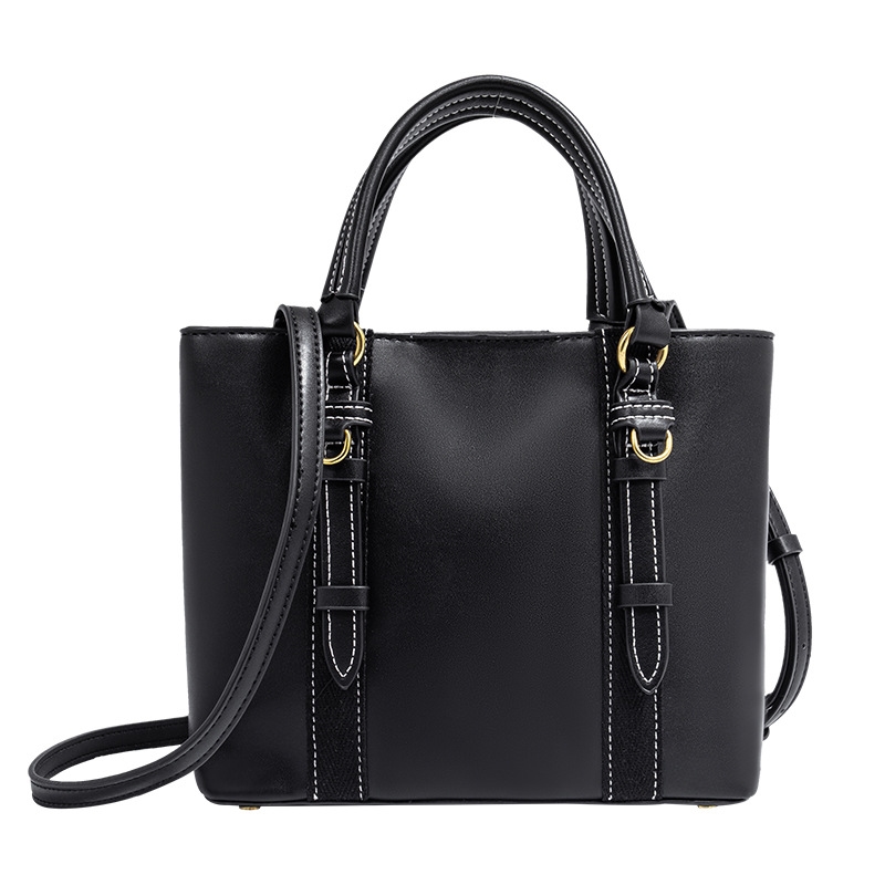 Hot black mini city tote crossbody bag everything bucket bag Double compartment killer bag