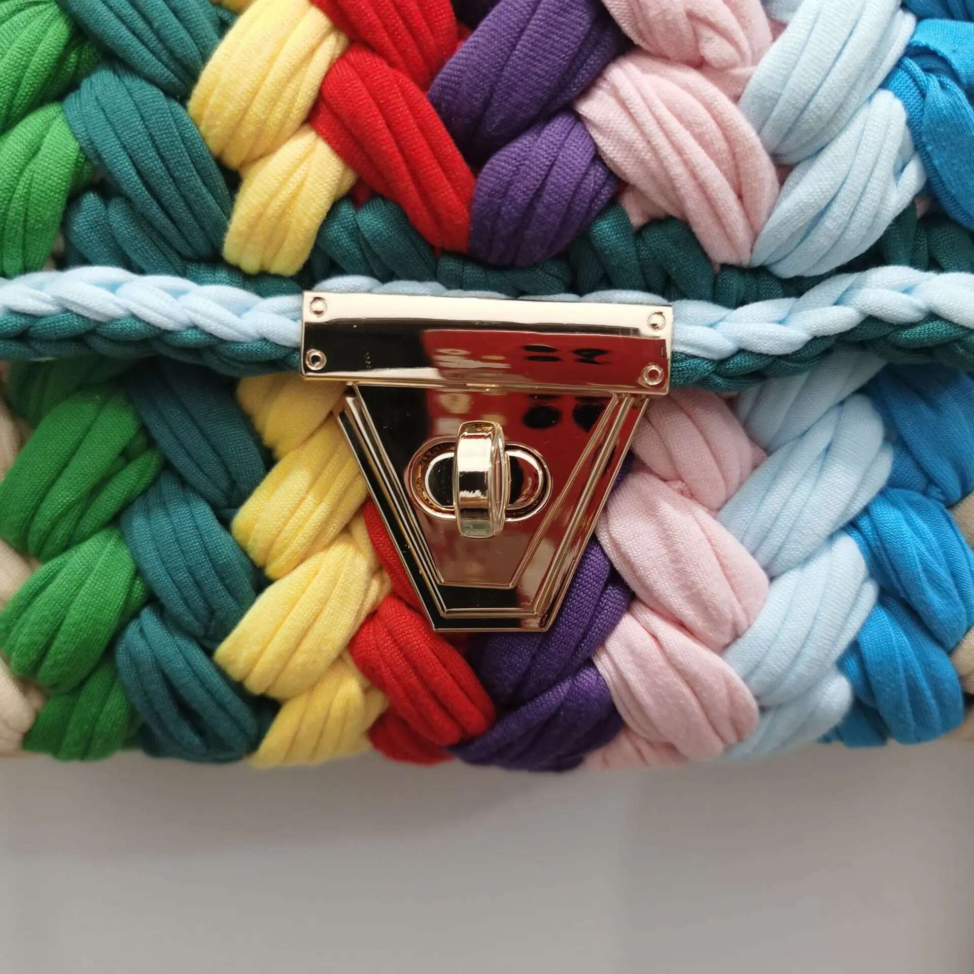 Ladies's BAG 2024 Colorful Chain Bag Square Tassel Shoulder Diagonal Crossbags For Women Designer Handbag