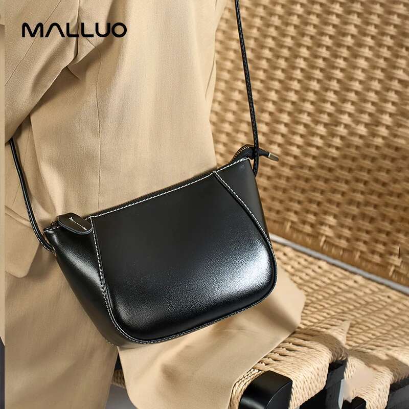Women's Genuine Cow Leather Shoulder Bags Ladies Fashion Versatile Designer Crossbody Bag Female Shell Handbags For Lady