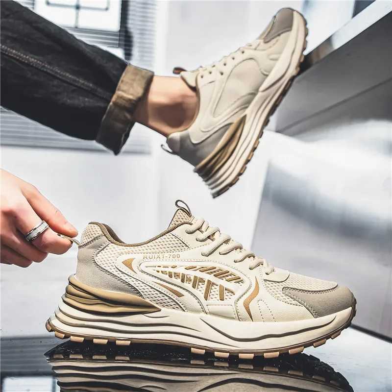 Breathable Men Running Shoes Jogging Casual Sports Shoes Anti Slip Cushioning Road Walking Sneakers Lifestyle Athletic ShoesC250325