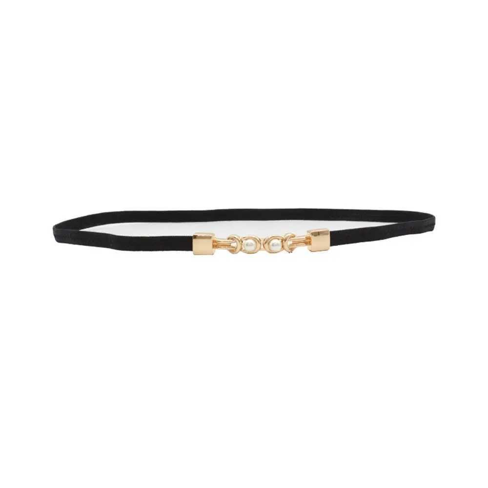 Retro Simple Knot Metal Buckle Womens Solid Color Womens Belt Dress Decorative Thin Belt W250326