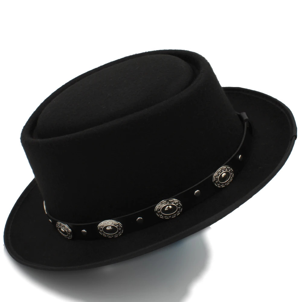 Womens Pork Pie Hat Fedora Hat Trilby Sunhat Classic Retro Jazz Party Outdoor Travel Street Style Size US 7 1/4 UK L 250325