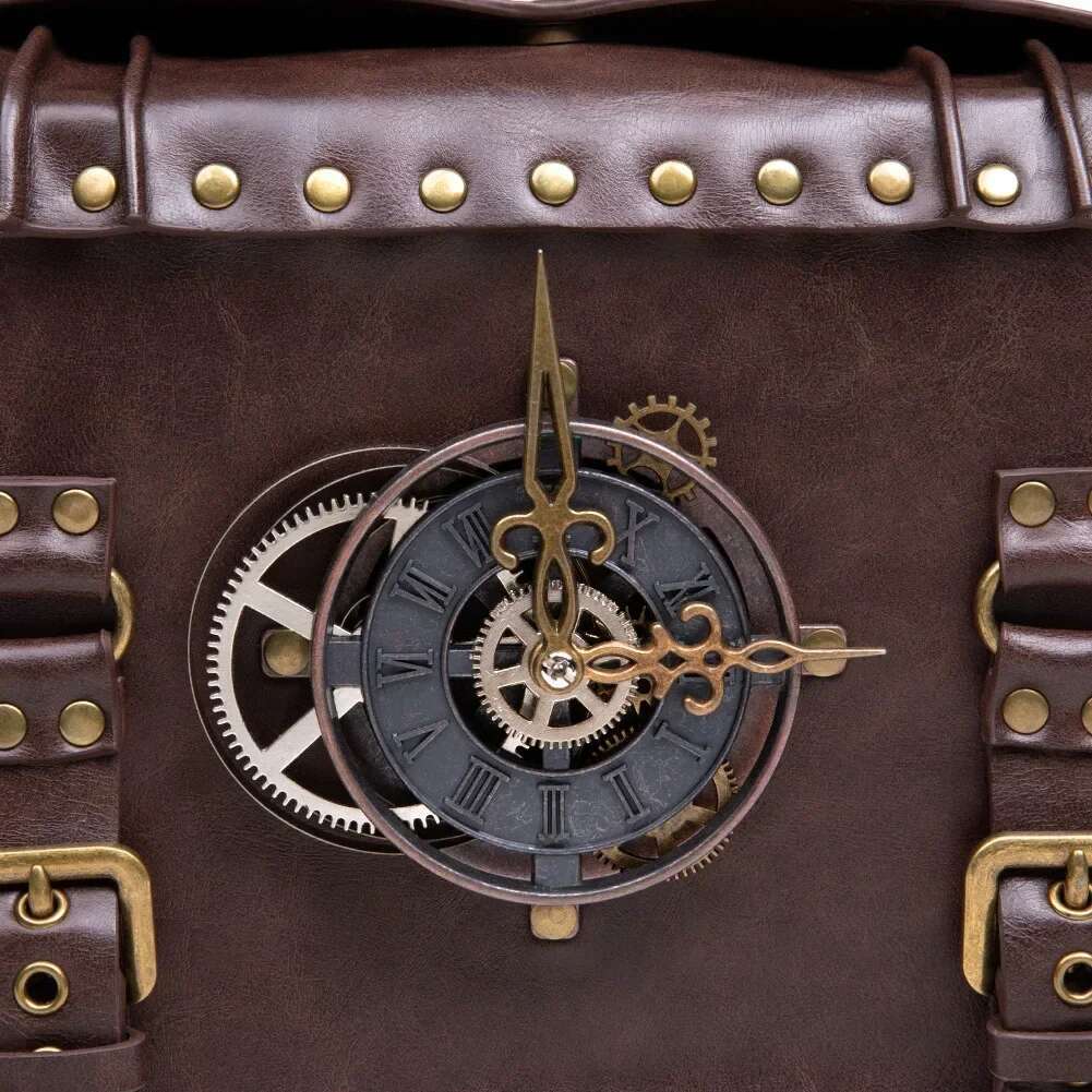 Steampunk Gear Crossbody Retro Messenger Bags Gothic Shoulder Handbags Satchel Phone Pouch For Women Ladies