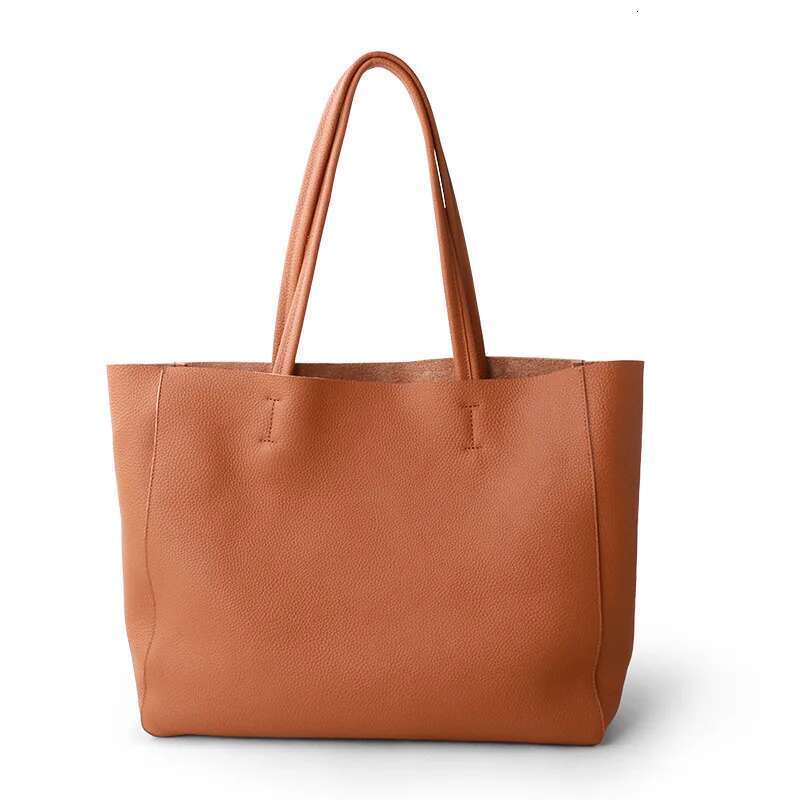 Women's Bags Women Casual Tote Female Fashion Summer Beach Handbag Lady Popular Soft Cowhide Genuine Leather Shoulder Shopping Bag