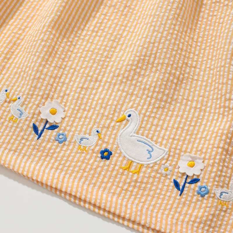 Little fur summer cute baby clothing animal duck embroidery childrens girl Par princess dress childrens clothing vest W250326