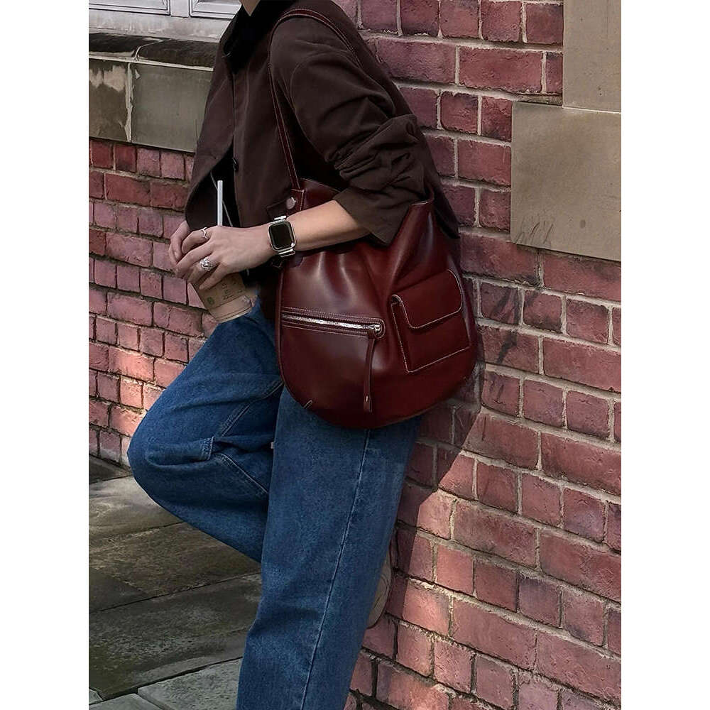 Women's Bags Women's Bags This Year, Popular Red Tote Women Is The New High-End Style, With A Large Capacity Single Shoulder Underarm Bag Fo