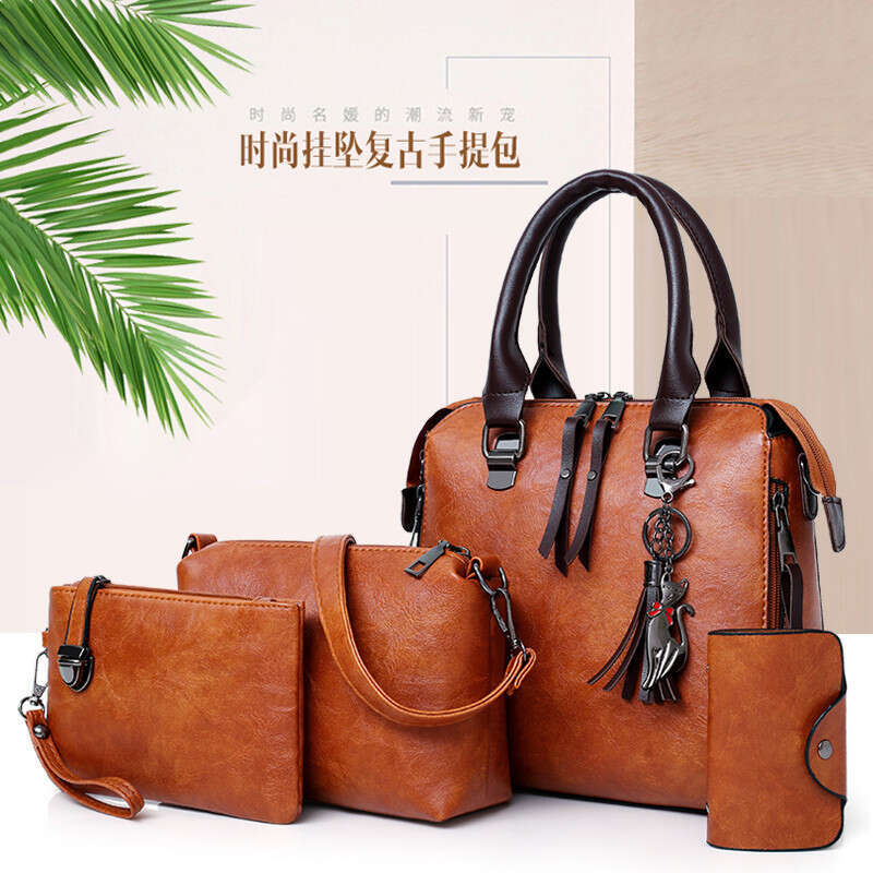 85 French Fashion Crossbody Women's Bag 4-piece Set Mother Single Shoulder Handbag