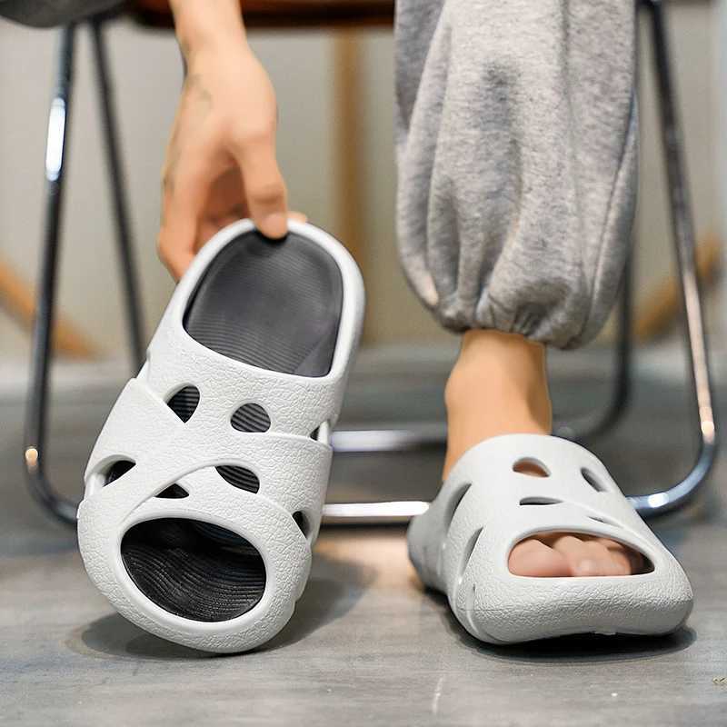 Hot Style Mens Slippers N-Slip Mans Sandals Soft Lightweight Eva Mens Shoes Summer Outdoor Thick Bottom Slipper Popular ModelXJ250326