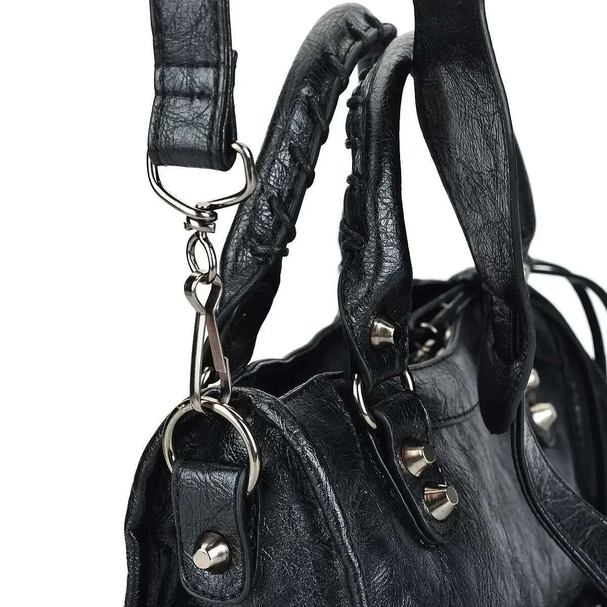 2025 Solid Color Handbag Female Tote Motorcycle Messenger Quality PU Leather Women Crossbody Shoulder Bags