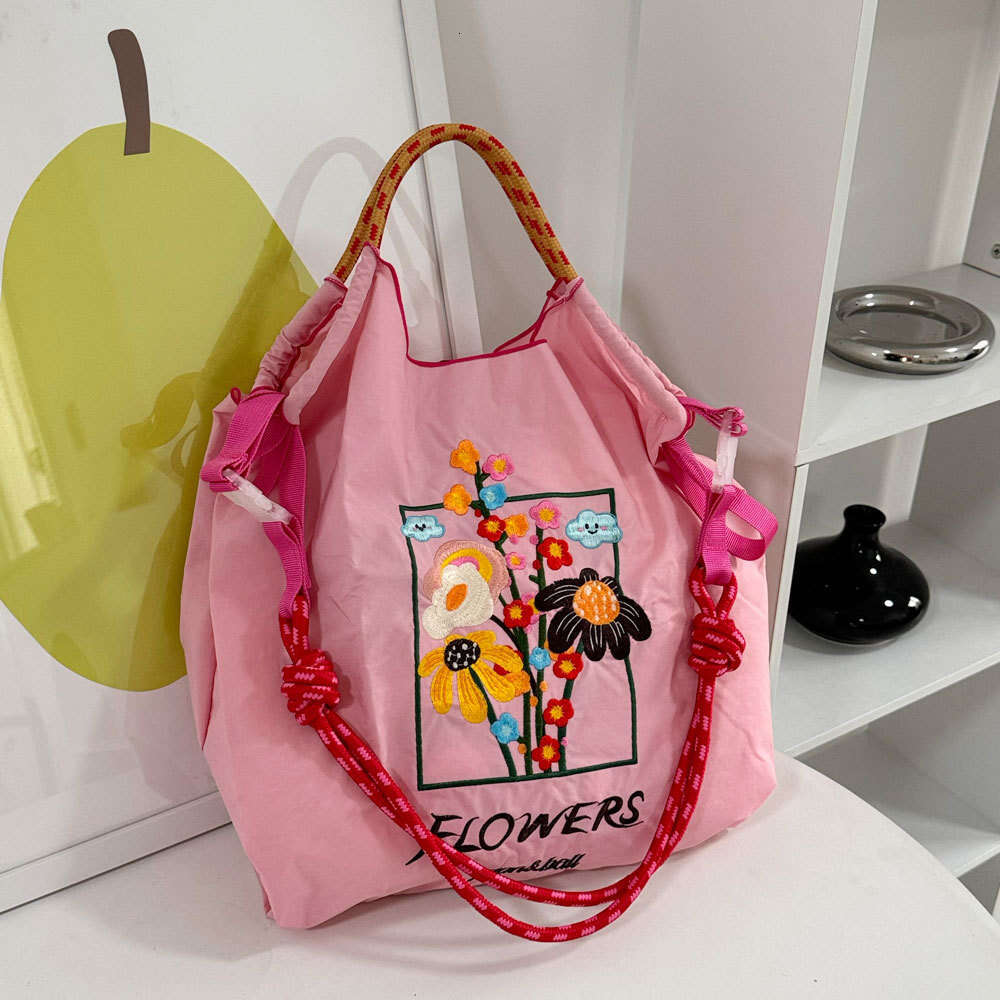 fb Premium Ball GUANchain Environmental Exquisite Embroidered Nylon Shopping Handheld Women's Shoulder Bag