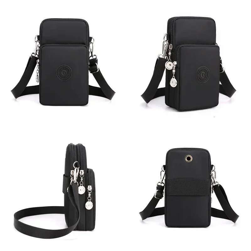 New Mobile Nylon Cell Phone Coin Strap Shoulder Bag Small Crossbody Bags for Women Wallet Travel Purse