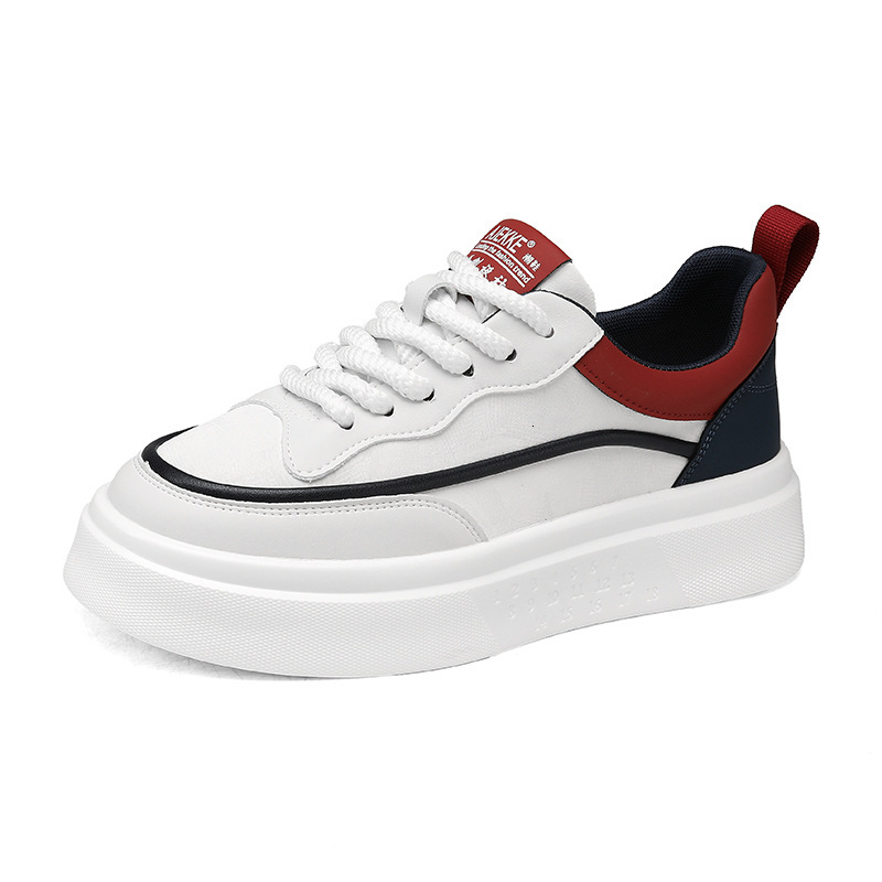 2025S New Trend Designer Spring New Fashionable Trendy White Versatile Board Thick Soled Height Increasing Casual Men S Shoes