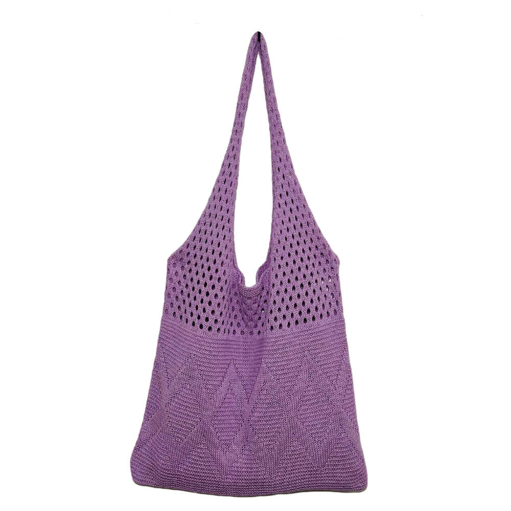 2022 New Knitted ins Shoulder High Capacity Tote Women's Bag