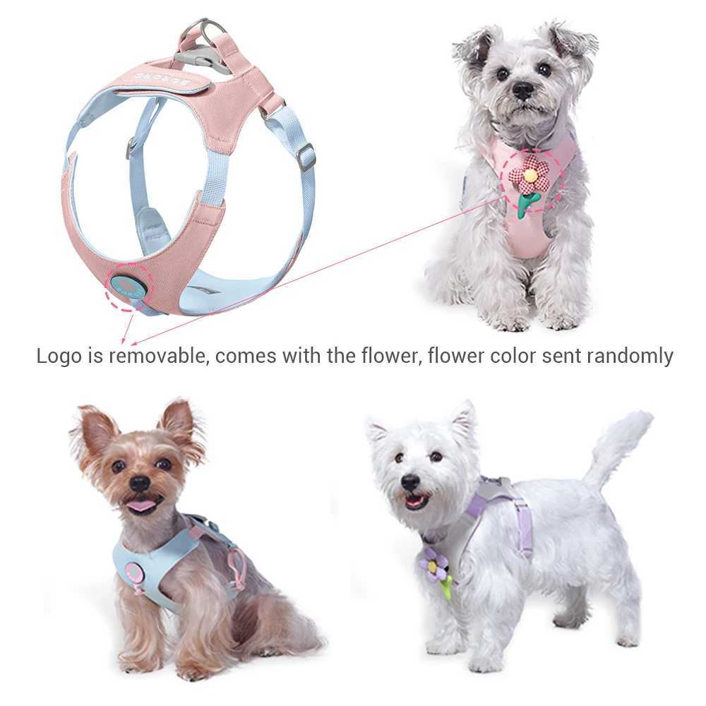 Pet dog harness for small dogs lightweight soft dog harness no escape vest dog harness with belt X250326