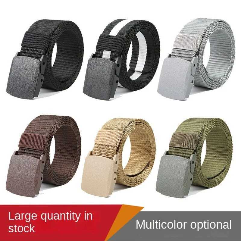 110/120/130/140cm automatic buckle nylon womens belt outdoor hunting multifunctional canvas sports belt W250326