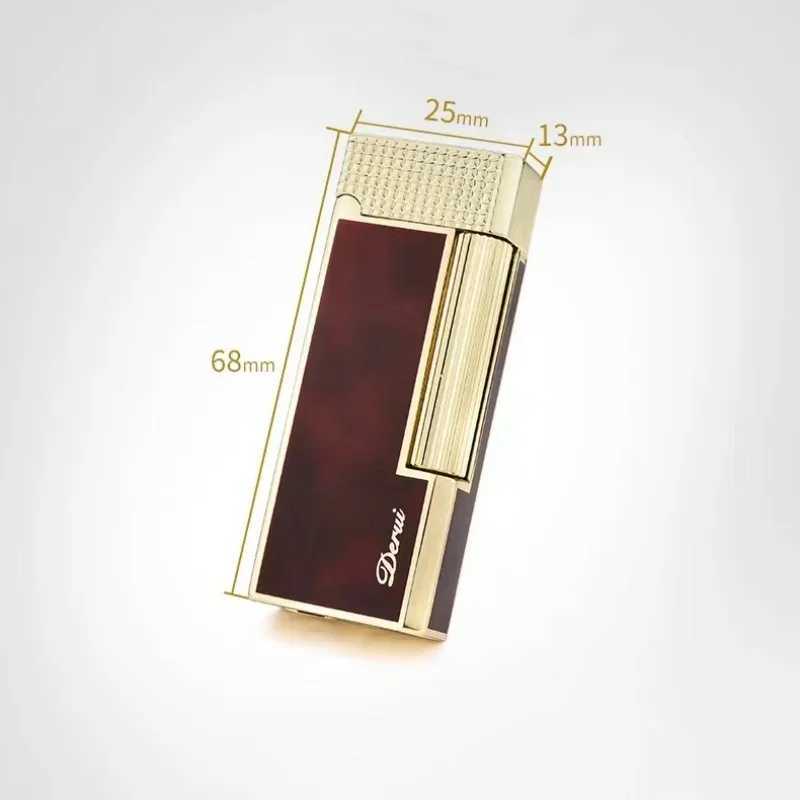New Business PING Bright Sound Gas Lighter Compact Jet Butane Cool Metal Cigar Lighter Grinding Wheel Pipe Cigarette AccessoriesC250326