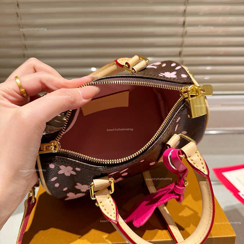 Shoulder Bags blossom bag designer tote small cherry boston bags leather crossbody shoulder Bag brown women Handbag fashion purse25
