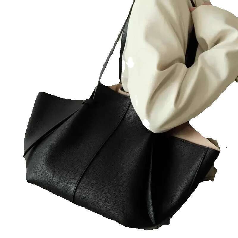 London YUZEFI Tote Bags For Women's Handbags Leather Large Capacity Shoulder Fashion Armpit Bag Female