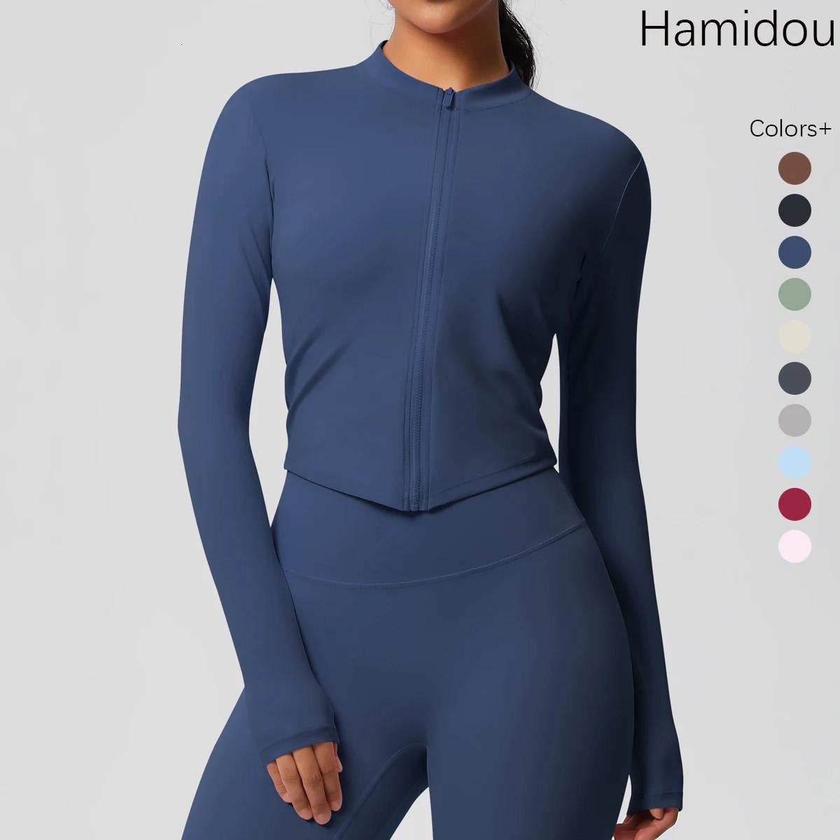 Long Sleeve Workout Top Gym Fitness Yoga Clothing Yoga Shirt Push Up Workout Clothes Women Womens Gym Exercise Shirt 250325