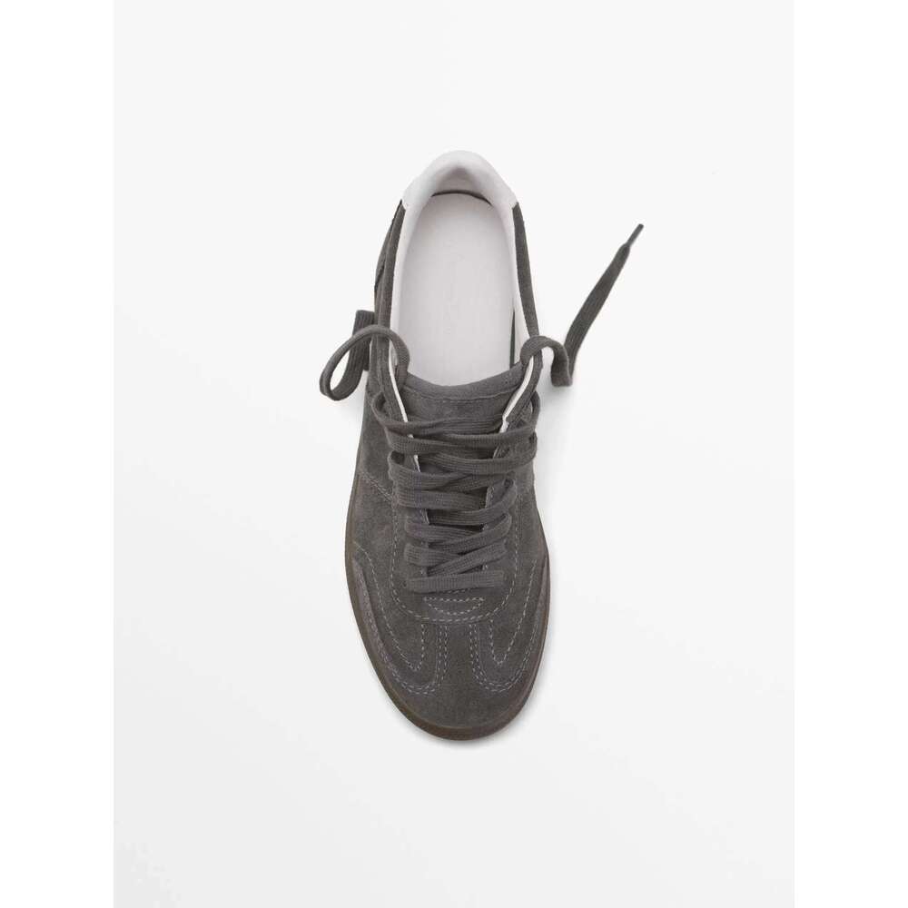 Fashion Sneakers Men Women Cow Suede Lace Up Walking Flip-Top Design Unique Skateboard Shoes For Spring And Autumn