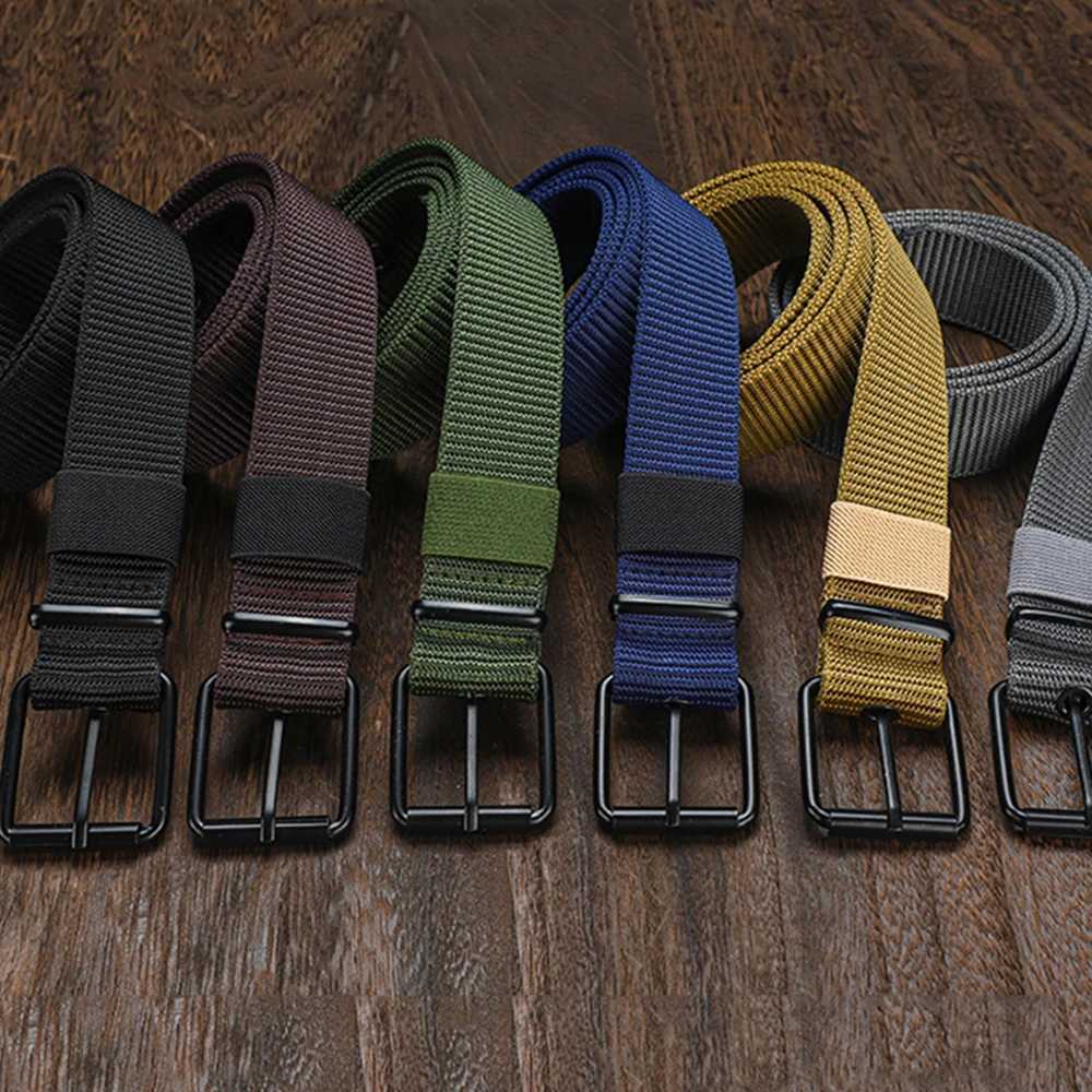 Pin buckle nylon strap for mens outdoor work military tactics hunting high-quality jeans strap canvas casual fashion belt W250326