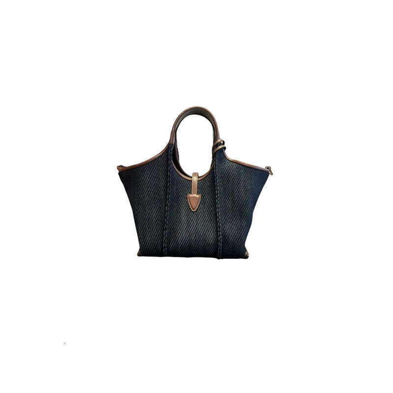 Women's Bags Women's Bags Handheld Denim Tote Women's New Style, Popular This Year, High-End Sense, Niche Commuting Bag, Work Small Han