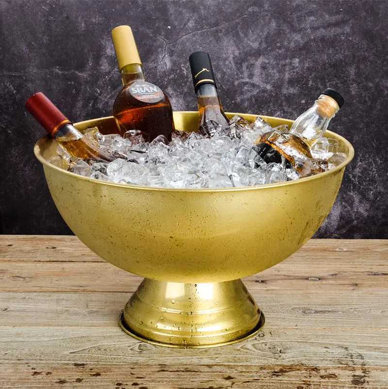 1 champagne barrel 304 stainless steel ice bucket granular tube champagne barrel X250326