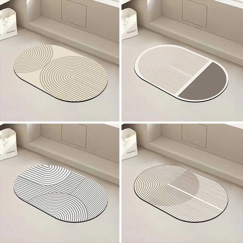 Super absorbent kitchen floor mat long diameter kitchen carpet soft washable carpet anti slip bathroom entrance doorXJ250325