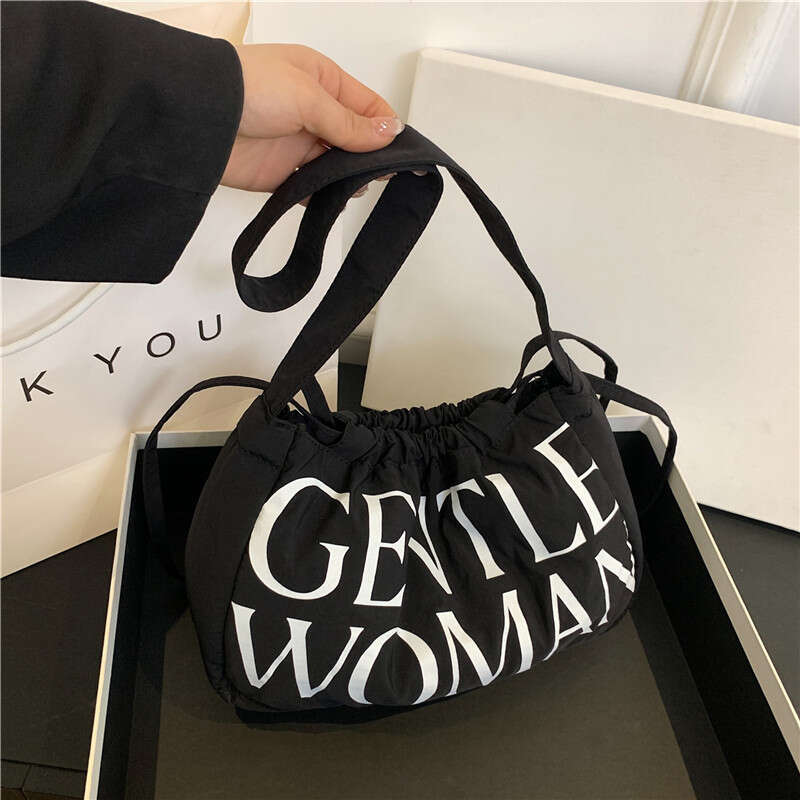 Gentle Woman Colorful Dumpling Bun 2024 New Leisure Handheld Cloth Girl Fresh Shoulder Bag
