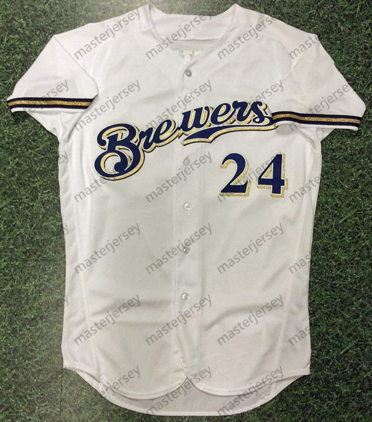 24 CONTRERAS Baseball Jersey 22 YELICH Chourio Yount Frelick Adames Hoskins Custom Sweatshirt - Embroidered Baseball Jerseys Mens Womens Youth