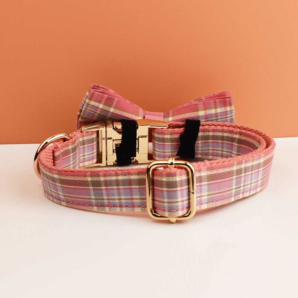Custom engraved name for plain weave dog collars and leash sets for dogs pet supplies dog leash mesh 14 X250326