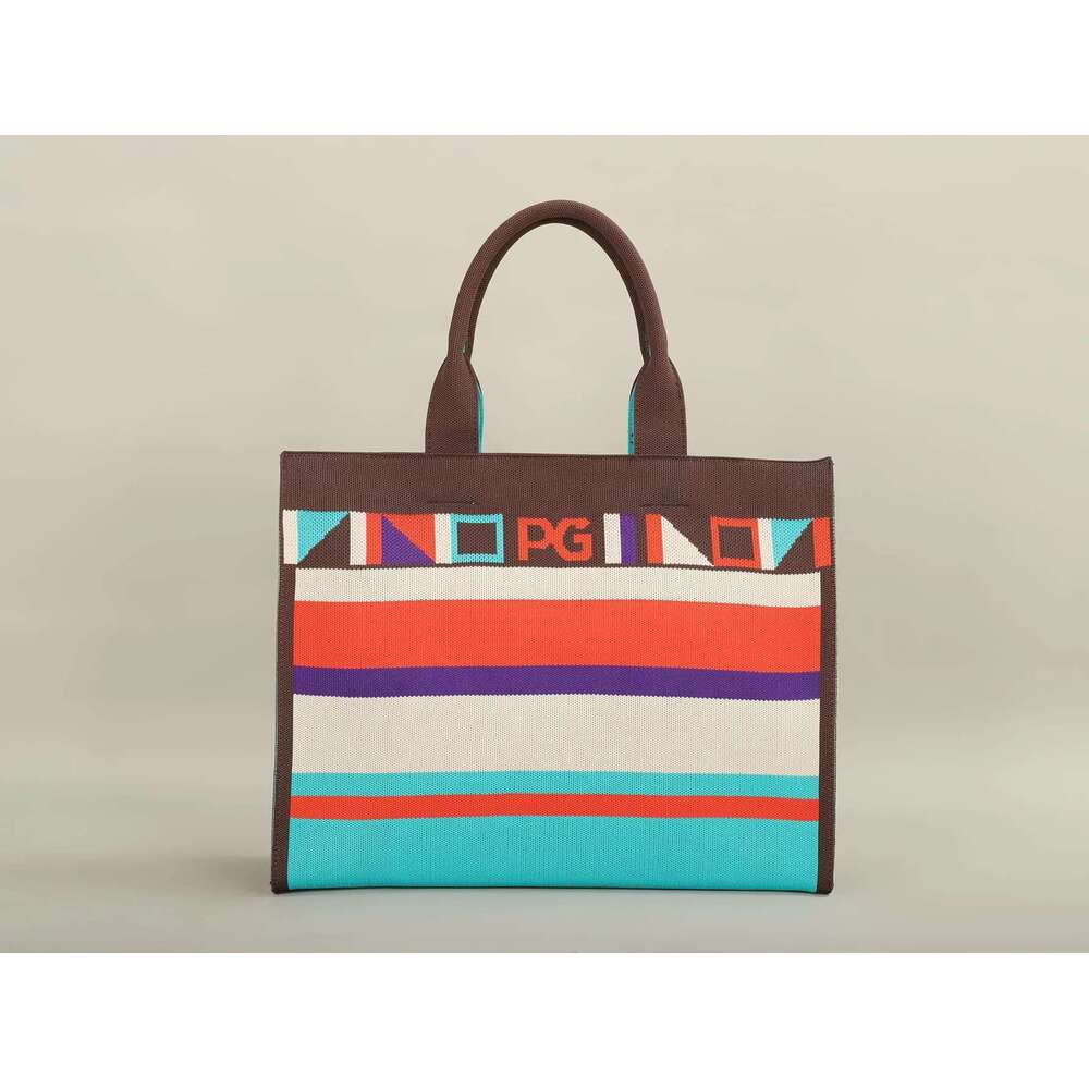 Women's Bags PG PATSY G Unique style design shopping colorful striped handbag fashion shoulder bag