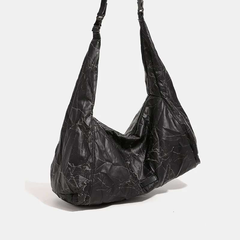 New Crescent Armpit Bag For Women Burst Large Capacity Shoulder PU Leather Crossbody Bags Purs Dumpg