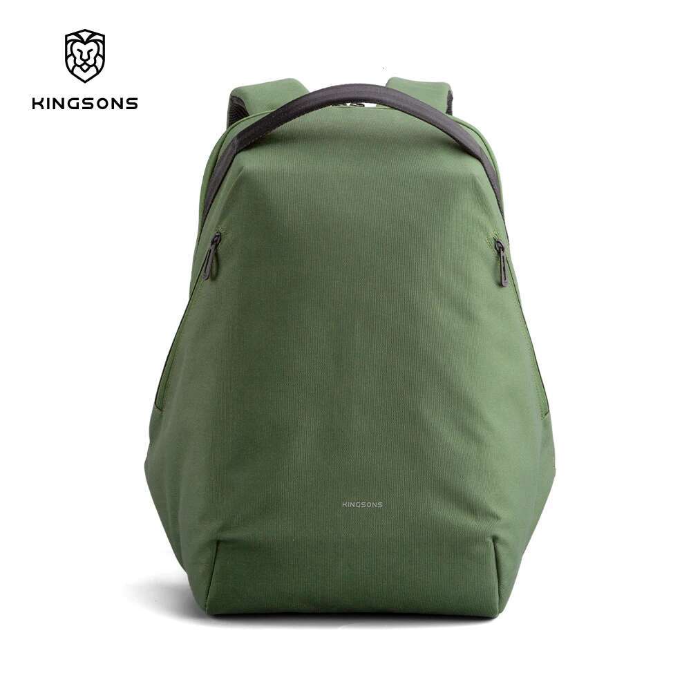 Kingsons 2025 New Recycled Poly For Men Women 15.6 Inch Laptop Waterproof Travel Backpack With Usb-A Charging Port