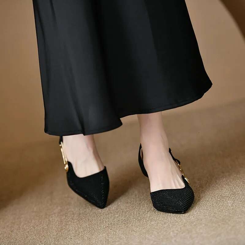 2025 Summer New Pointed High Heels Party Dress Designer Fashion Sandals Elegant and Sexy Office Gladiator Women's High Heels