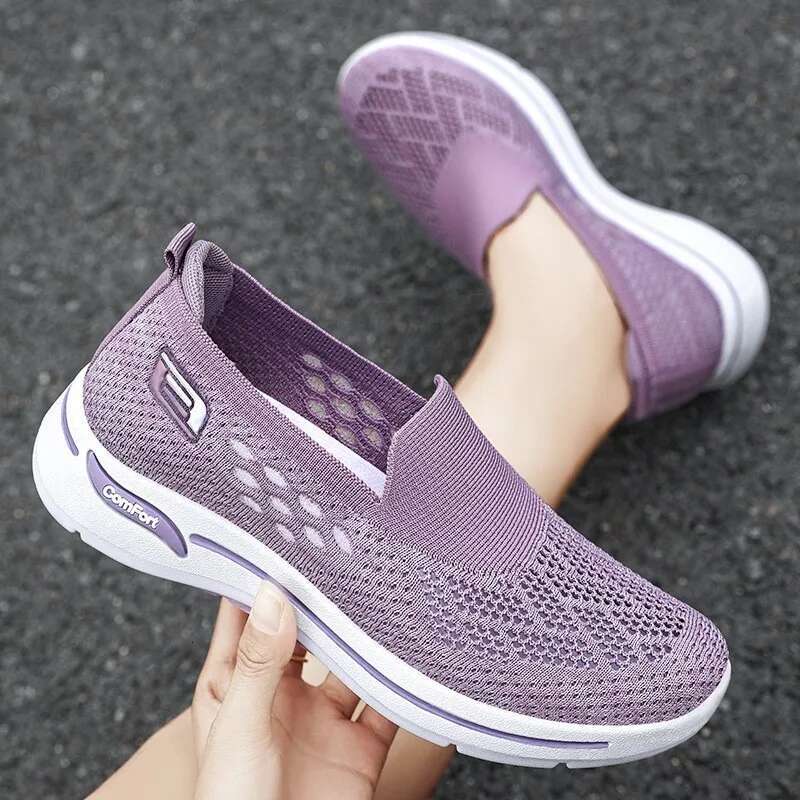 2025 Summer New Casual Flat Shoes Summer Sports Breathable Lightweight Outdoor Running Shoes Soft and Comfortable Mesh Women's Designer Fashion S