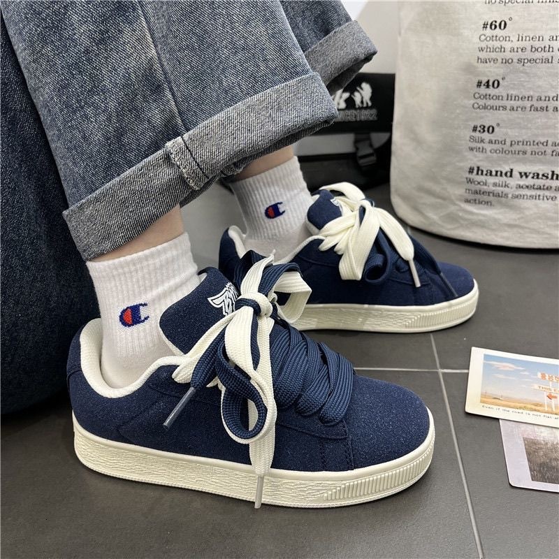 Designer Shoes Canvas New Ins Casual Couple Bread Men And Women Fashion Denim Blue Versatile Youth Trend Outdoor Sports Skateboard Shoes