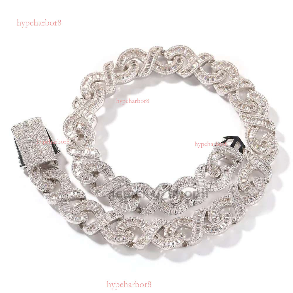 15mm Chain Hip Hop Personality Street Dia Necklacefcccf necklace jewelry Moissanite dia gold Sterg Sier Cuban k chain