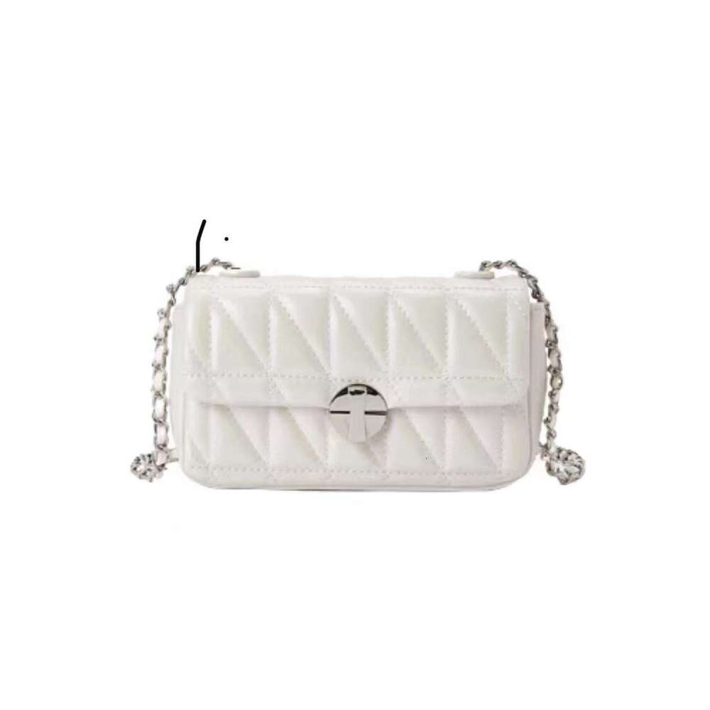 2025 Spring/Summer New High Quality Texture Women's Diamond Grid Chain Single Underarm Bag, Versatile Cross Shoulder Small Square Bag