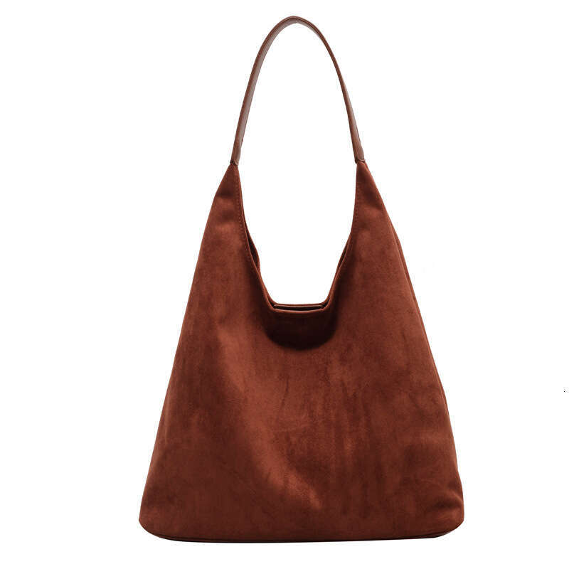 2c Leisure Commuter Large Capacity for Women's 2024 New Autumn/Winter Velvet Tote Bag, Small and Versatile Shoulder Bag