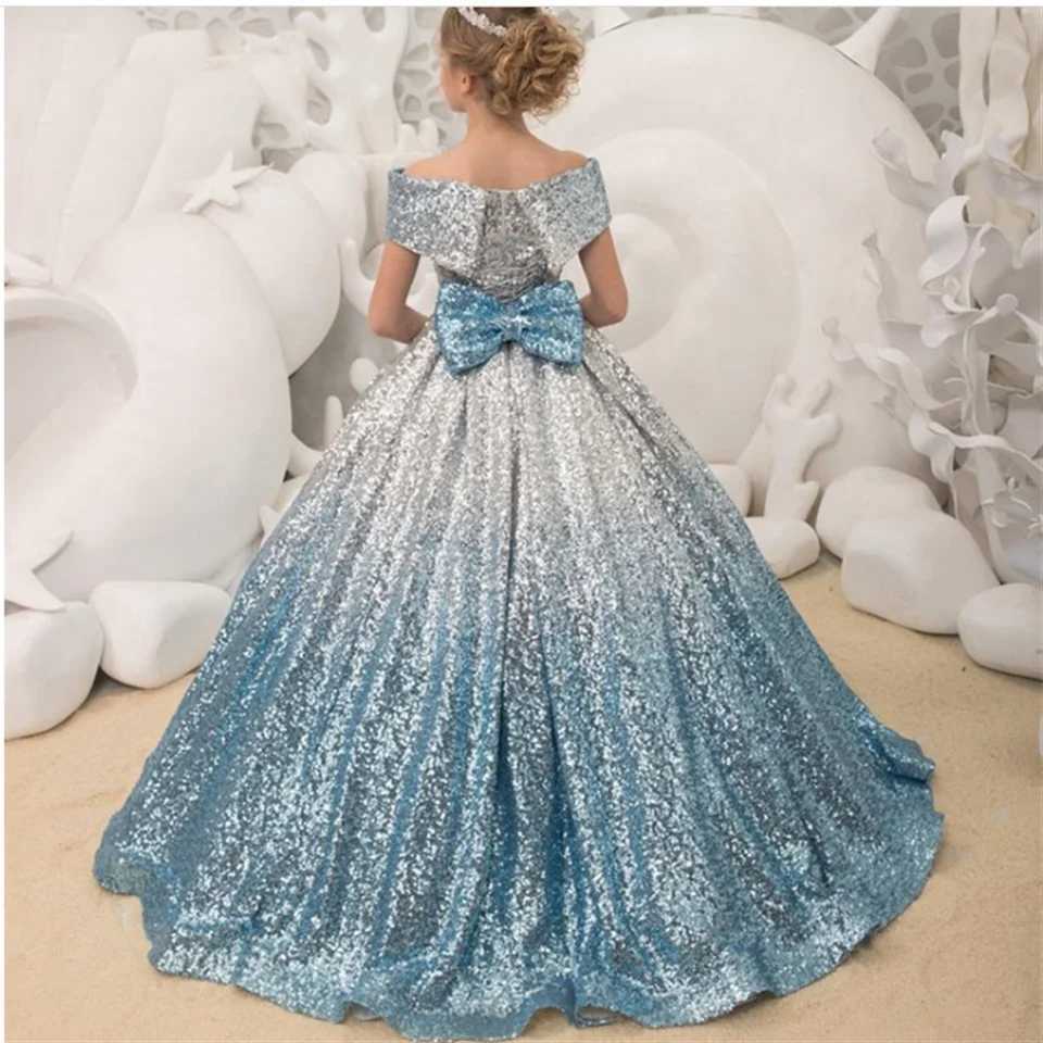 Gorgeous Flower Girl Dress Butterfly Bow Ball Hat Sleeve Princess Little Girl Wedding Par Dress First Communion Dress Birthday Gift W250326