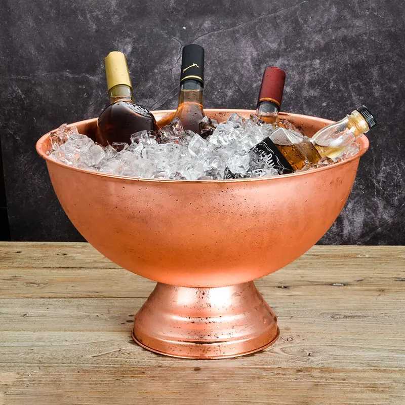 1 champagne barrel 304 stainless steel ice bucket granular tube champagne barrel X250326