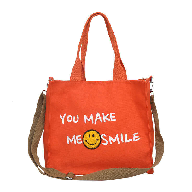 Leisure Large Capacity Handbag Summer Small Women's 2024 Fashionable and Minimalist Printed One Shoulder Crossbody Canvas Bag