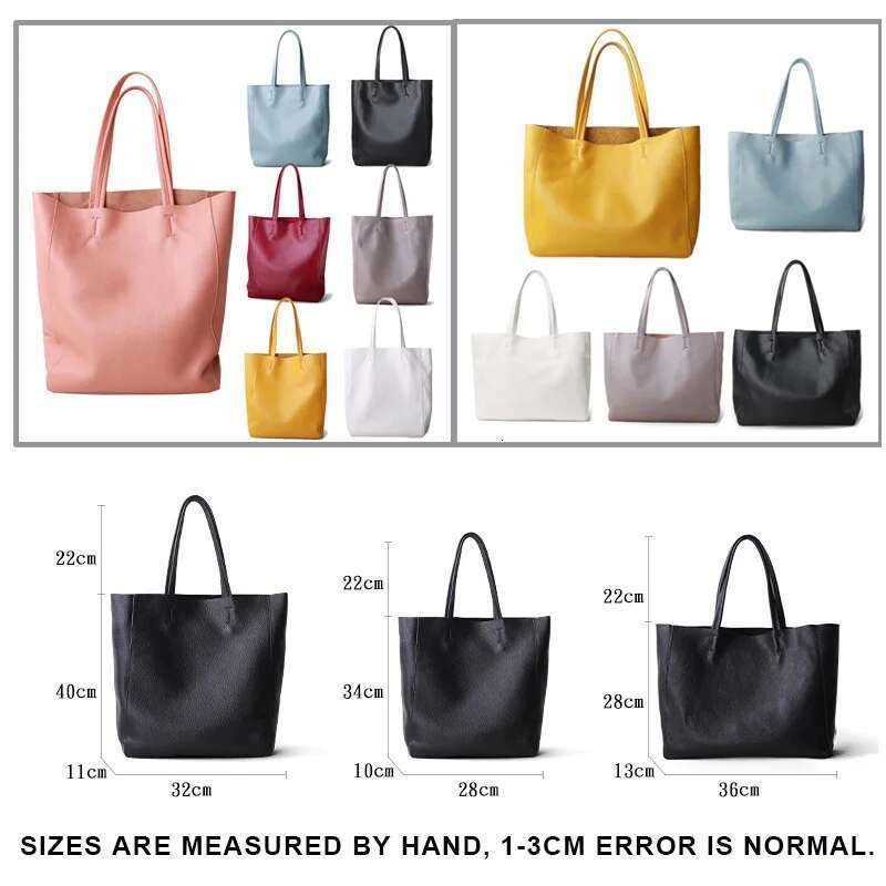 Women's Bags Women Casual Tote Female Fashion Summer Beach Handbag Lady Popular Soft Cowhide Genuine Leather Shoulder Shopping Bag