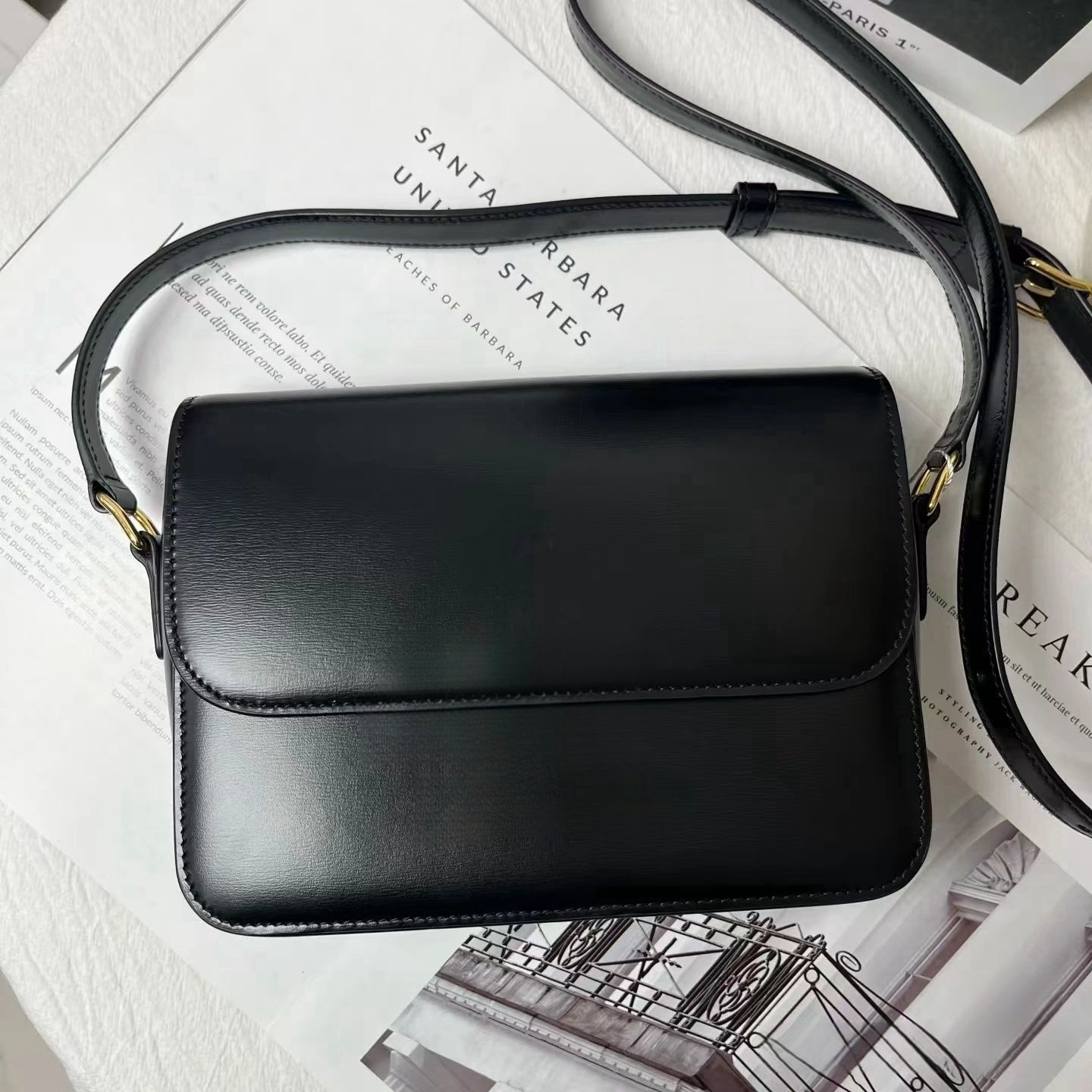10A Designer Bag CrossBody bag Delicate Cowhide Shoulder bag Black Genuine Leather Designer Bag Luxurys Clutch bag High Sense Messenger Envelope bag Small Purse bag
