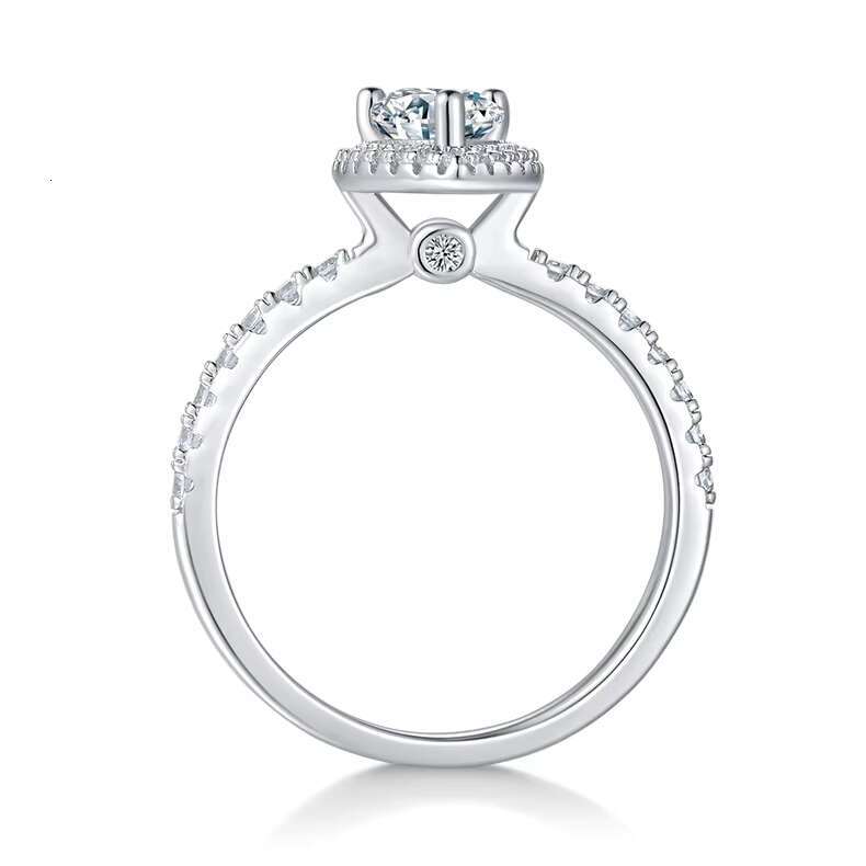 Luxury Designer Jewelry Wedding 925 Silver GRA 1ct Vvs Pear Cut Moissanite Rings for Women