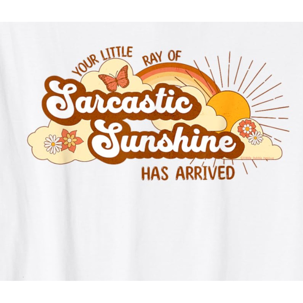 T shirt for Mens Funny Your Little Ray of Sarcastic Sunshine Has Arrived Graphic Tee Casual Tops Clothes Short sleeve cool